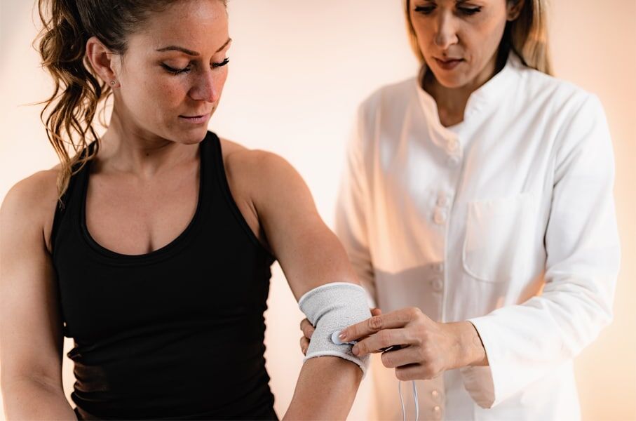 physical therapy with athletes